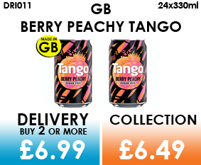GB Tango Berry Peachy 24X330ml